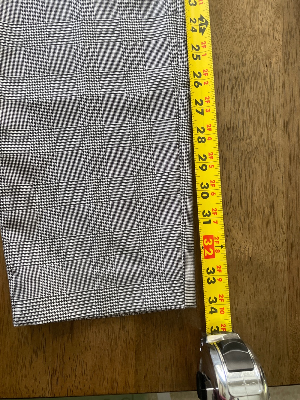 Talbots Petite Size 2P Gray Plaid Ankle Pants NWT Classic Career Trousers - Picture 4 of 9